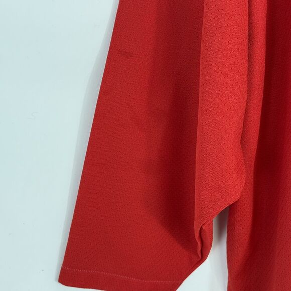 Vintage CCM Air-Knit Red BLANK Hockey Jersey Mens XL Canada Made - Picture 9 of 16